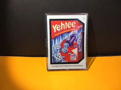 2020 Wacky Packages All New Series July Week 1 Complete Set 5/5 *Yehtee Blue Cat - Image 1 of 4