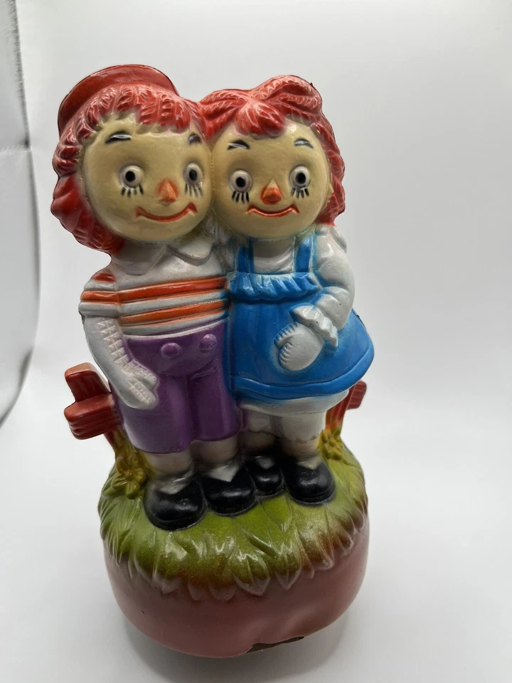 FIGURA DE MÚSICA DE COLECCIÓN RAGGEDY ANN AND ANDY 7" Figura Moldeada de Plástico Obras Musicales Foto 2 de 4