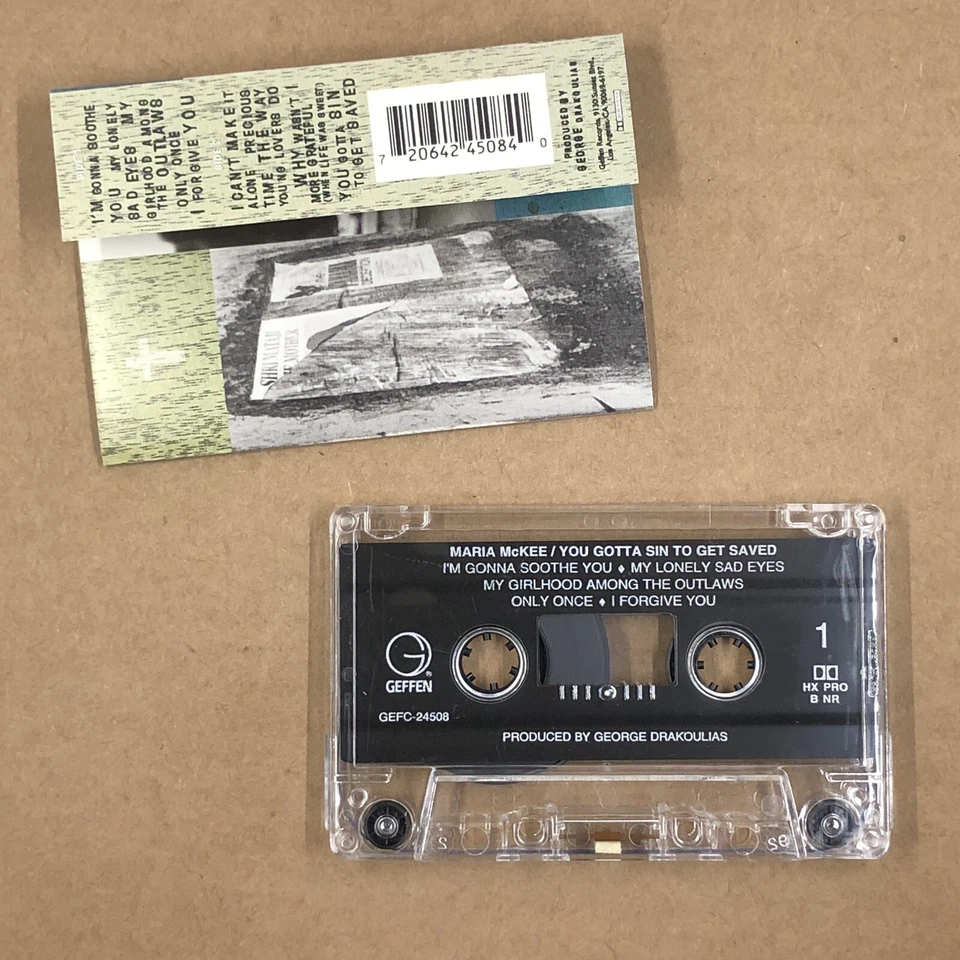 Кассетная лента MARIA MCKEE 90-е рок-фолк YOU GOTTA SIN TO GET SAVE LONE JUSTICE - Изображение 2 из 4