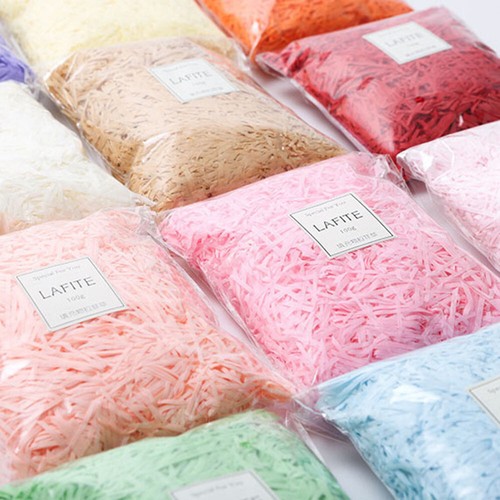 50G/100G Raffia Grass Gift Box Shredded Crinkle Paper Packaging Filler Material - Picture 13 of 31