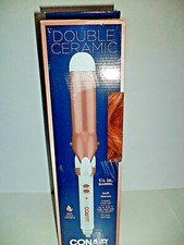 Conair Soft Waves Double Ceramic 1 1/2 Inch Barrel Curler Iron 30 Heat Settings