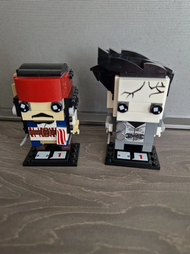 LEGO Brickheadz - Captain Jack Sparrow (41593) und Salazar (41594) 100% vollständig