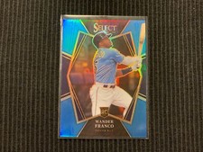 2022 PANINI SELECT #116 WANDER FRANCO *ROOKIE BLUE PRIZM #10/35*  RAYS