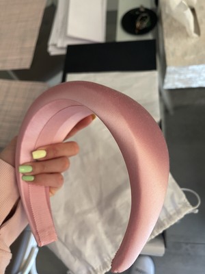 prada satin headband
