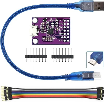 BRANDED CP2112 Adapter Micro USB to SMBus I2C Communication with Wires