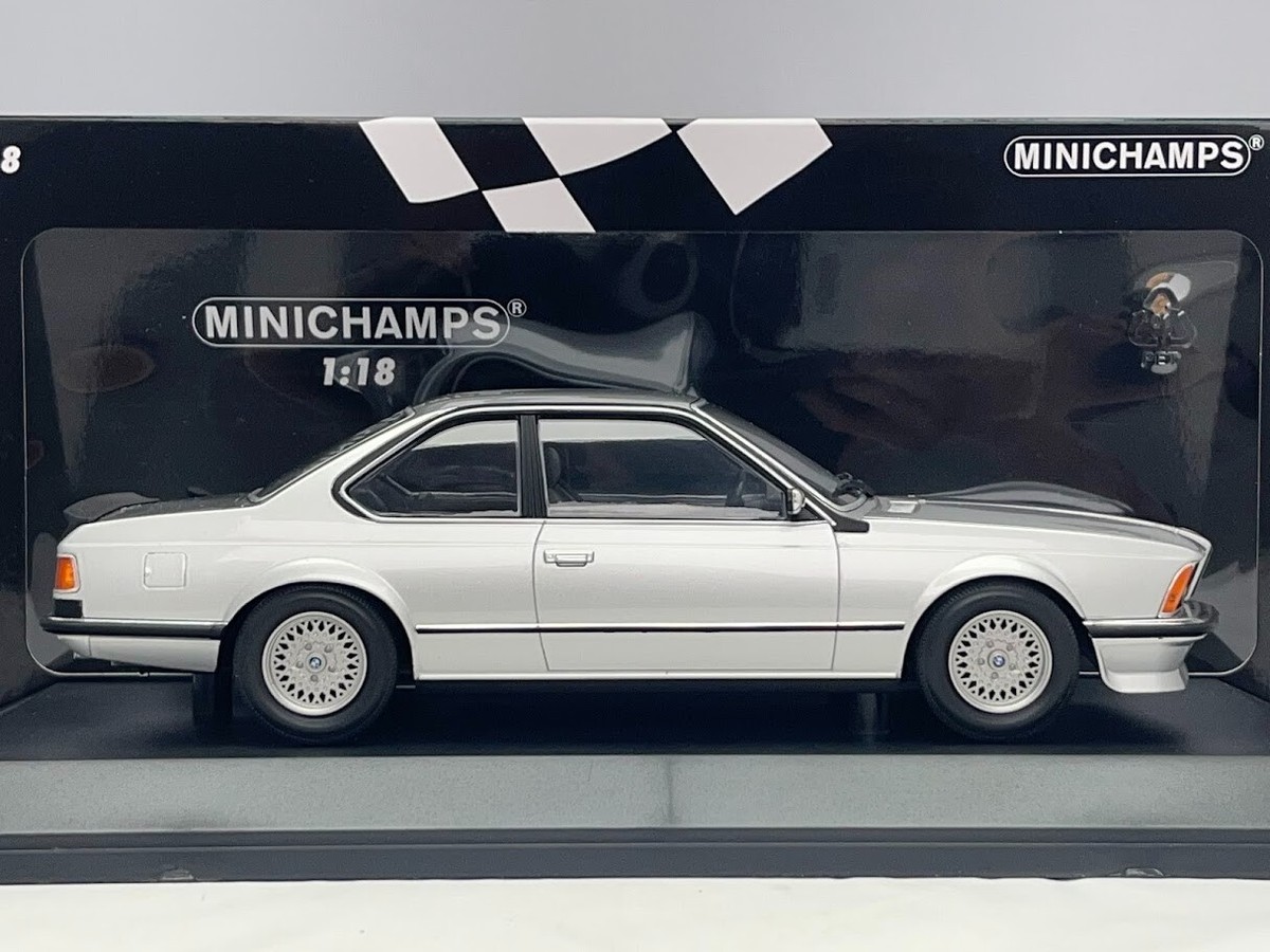 BMW 635 CSi 1982 Metallic Silver Diecast Model Car 1/18