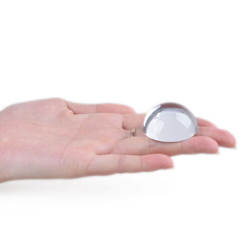 2 pièces mini verre grossissant cristal demi-boule guérison poids papier 40 mm - Photo 1/1