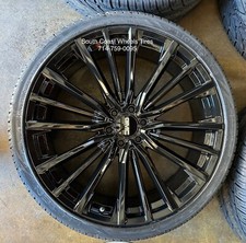 26 2024 Escalade Platinum Black Wheels Tires Silverado Tahoe Yukon Sierra Fr205