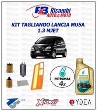 KIT TAGLIANDO LANCIA MUSA 1.3 MJET MULTIJET FILTRI + 4 LT LITRI SYNTIUM 5W40