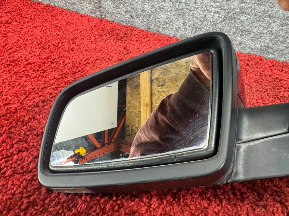 Conjunto de espejo retrovisor puerta lado conductor izquierdo BMW 2004-2007 E60 OEM 118K Foto 4 de 4