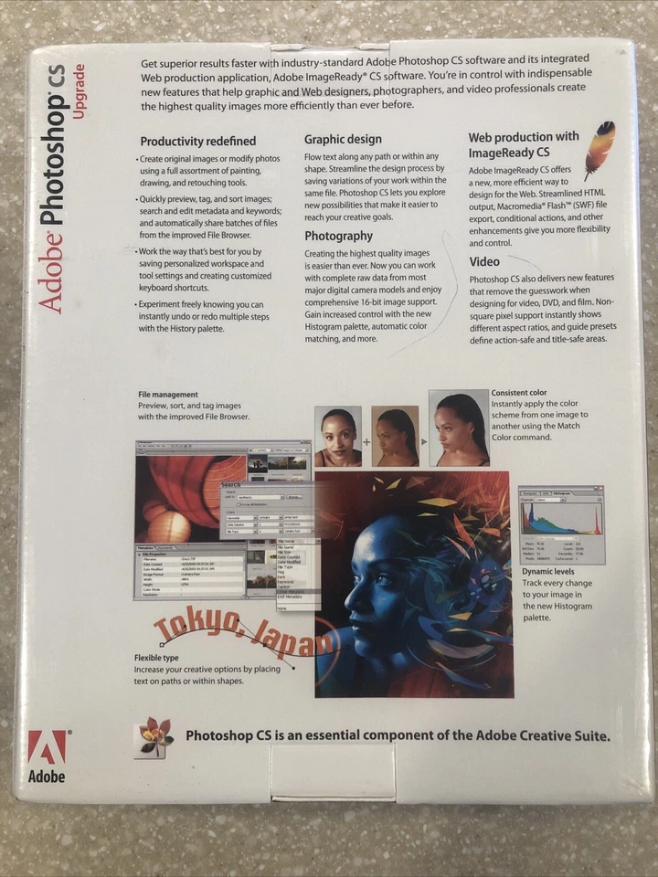 SEALED Genuine Adobe Photoshop CS Upgrade 2003 Windows For Ver 7.0 or Earlier - Image 3 of 3