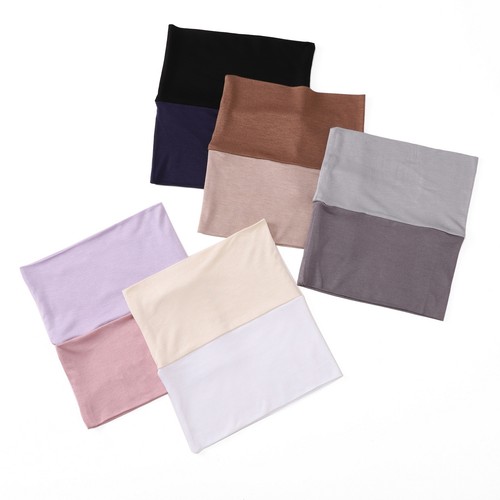 Women Hijab Inner Caps Underscarf Muslim Tube Hats Head Wrap Hair Loss Cap Cover - Picture 13 of 18