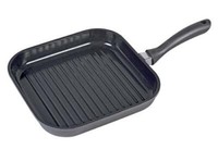 KrüGer Karl Aluguss Steakpfanne Potsdam, 28 Cm, Aluminium, Schwarz
