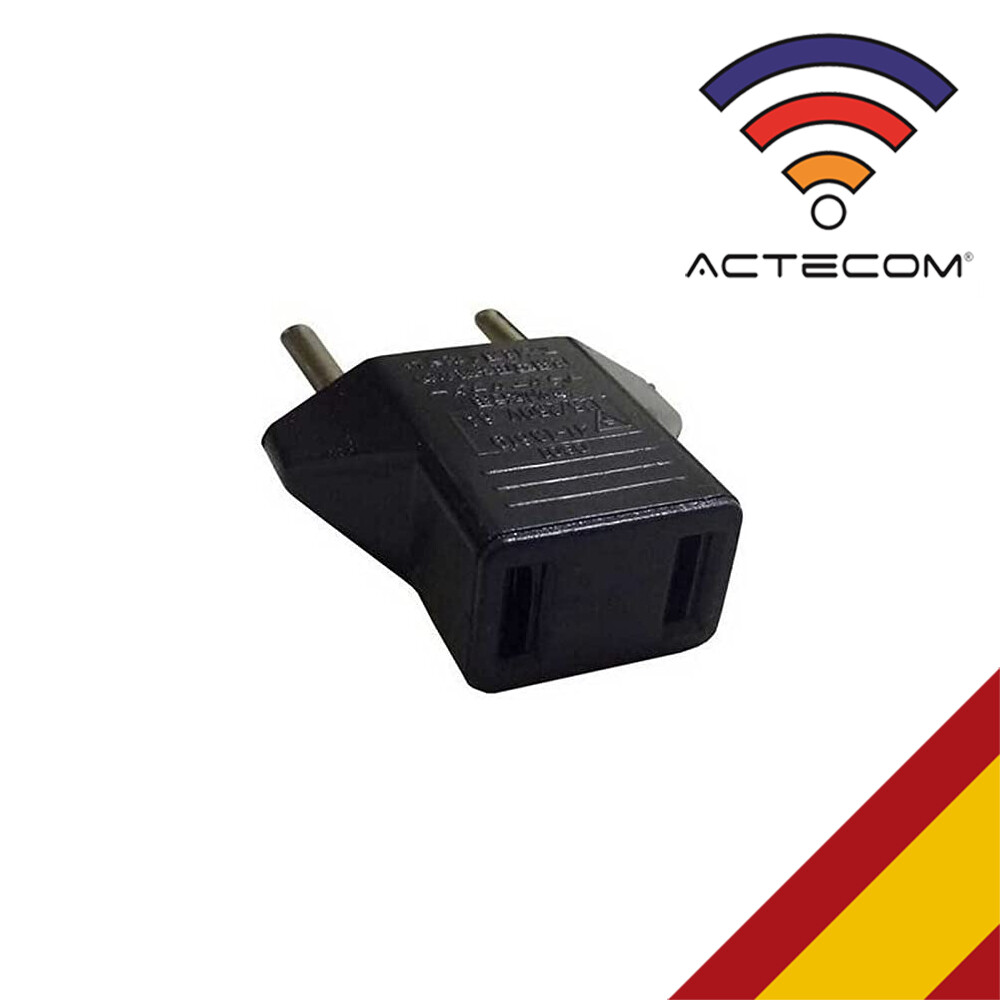 ACTECOM ENCHUFE CORRIENTE ADAPTADOR USA-ASIA A EUROPEO UE CONVERTIDOR CLAVIJA