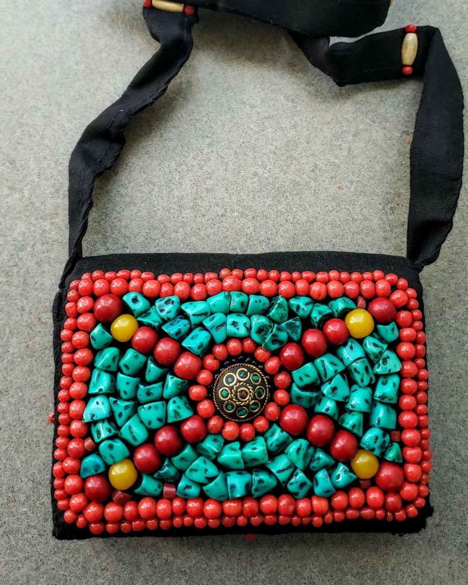 Beaded crossbody hotsell bag