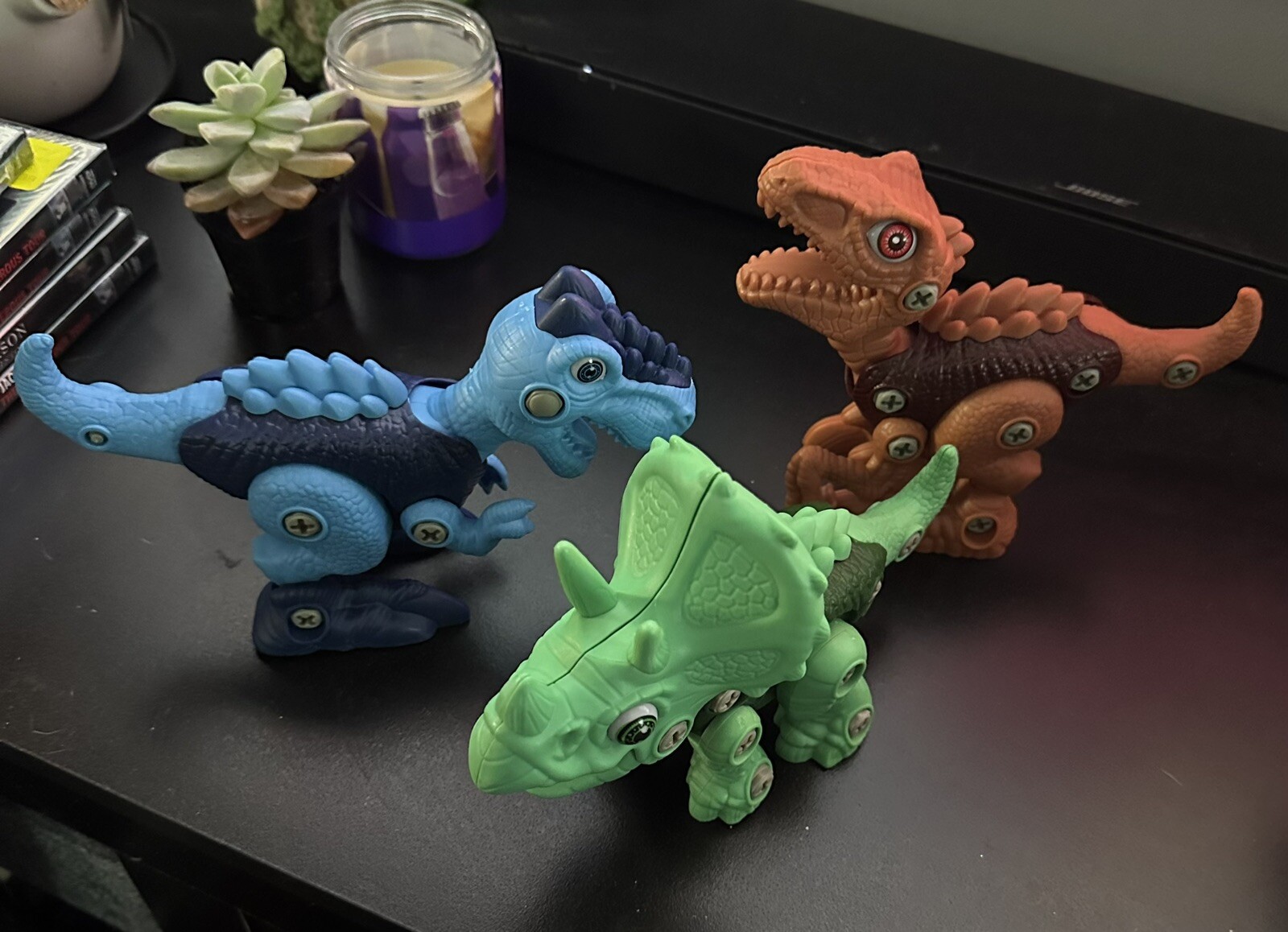 Take Apart Dinosaur Toys Set Of 3 Dinos Only/No Drill