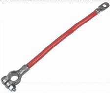 Insulated 12" 1 Gauge Battery to Starter Tractor Battery Cable