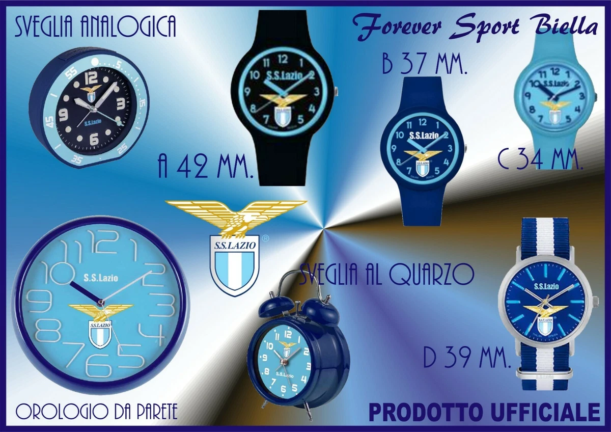 OROLOGIO DA POLSO SVEGLIA OROLOGIO da PARETE SS LAZIO