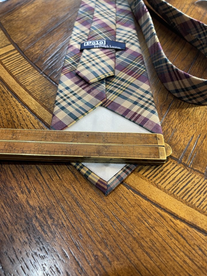 POLO RALPH LAUREN HIGH END DRESS SUIT DESIGNER NECKTIE TIE FREE