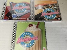 Malt Shop Memories CD Lot Of 3 Various Artists 6 CD's Total