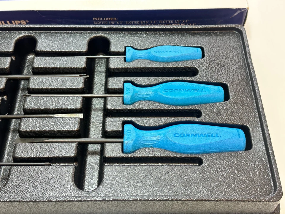 NEW Cornwell Tools USA MADE CSDUS27021T 6pc Slotted & Phillips Screwdriver Set - Image 4 of 4