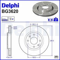 2X Delphi Bremsscheibe BG3831 FüR BMW