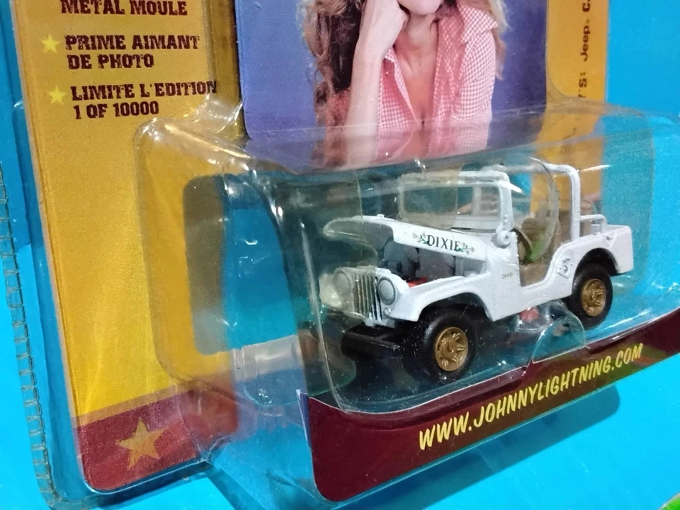 2007 JOHNNY LIGHTNING DAISY'S JEEP CJ-5 #618 WHITE THE DUKES OF HAZZARD LIMITED - Image 3 of 4