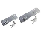 Locking Hasp And Staple With Keys Padlock Cupboard Shed Garage Lock Security UK