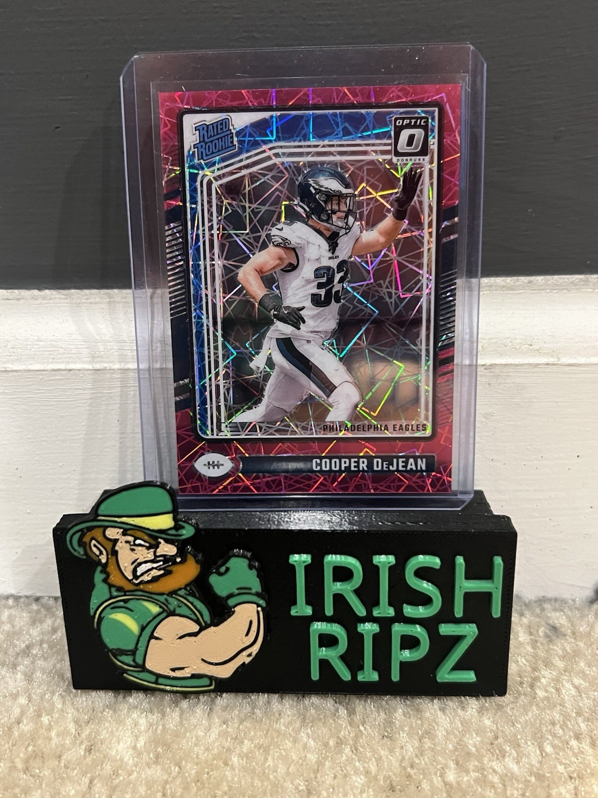 2024 Panini Donruss Optic Cooper DeJean #221 RC Rookie Pink Velocity /80