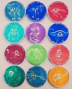 Dinosaur Zodiac Geocoins- Full Set of 12 - Activated & Adoptable