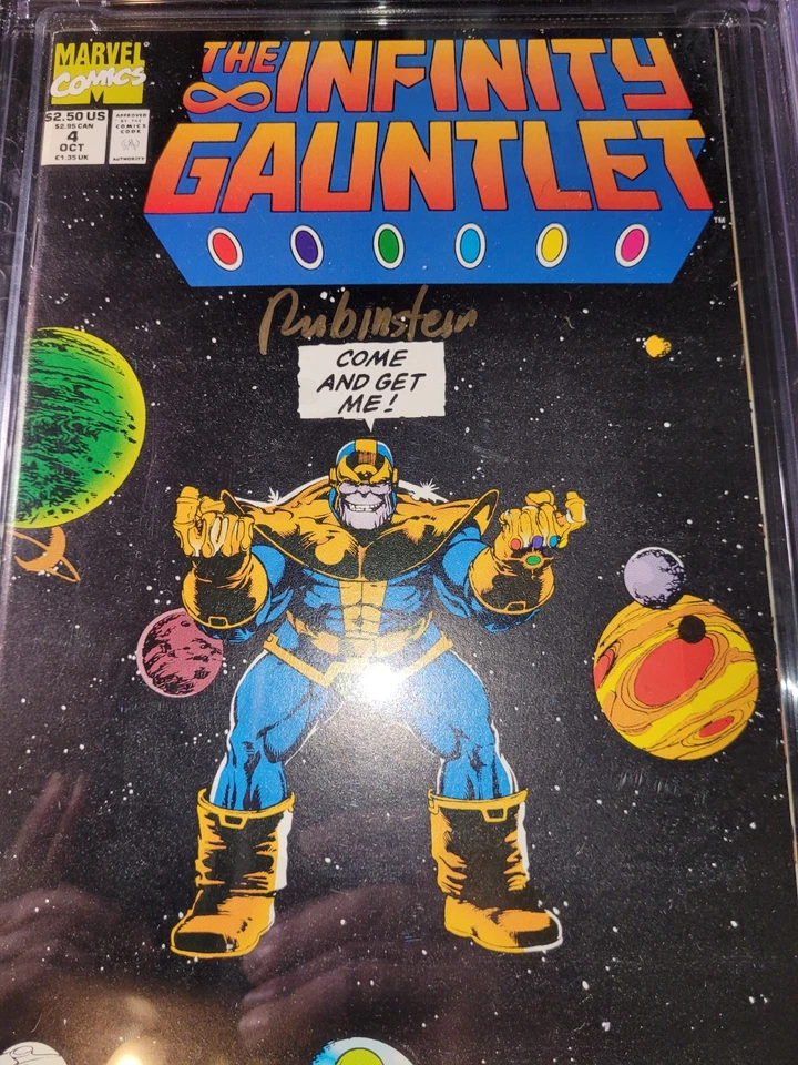**Signed** The Infinity Gauntlet #4 8.5 CGC SS - Image 2 of 4