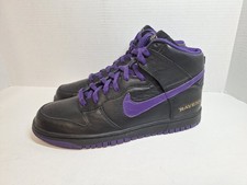 Baltimore Ravens Nike Dunk Men's sz 11 Black Leather High-Tops Sneakers