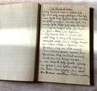 1932 German Hand Wriiten Manuscript Book Sutterlin Script Ortrun Surname Poetry