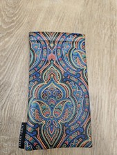 Ellen Tracy Colorful Paisley Eyeglasses/Sunglasses Soft Pouch Case Sleeve