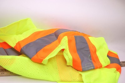 Global Glove FrogWear Type R Class 2 Mesh Surveyor Safety Vest Yellow/Lime