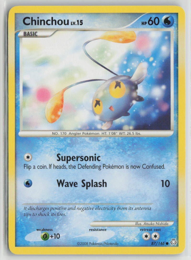 Chinchou 87/146 Common Legends Awakened Pokemon Lightly Played