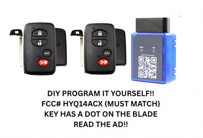 DIY PAIR PROGRAMMING Oem Virgin 2010-2015 Toyota Pruis Smart Key  HYQ14ACX