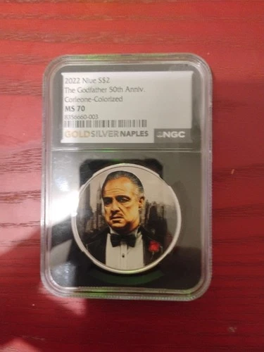 The Godfather 50 Years Rare Collector Coin 1 Troy Oz .999 Fine Silver Round 999