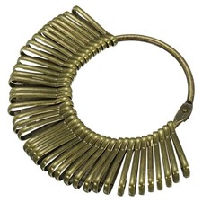 3.4" Dia Key Organizer Keychain 1pc Key Management Holder with 40 Buckle Bronze
