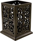 jogreful Utensil Holder, Cast Iron Kitchen Crock Classic, Coffee Gold 