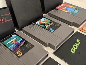 3 Tested NES Game Lot w/ Case & Instructions Pinball, Golf, Arkanoid MINT Cond.