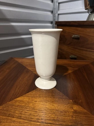 Vintage Cream Haeger 9” Vase Rare