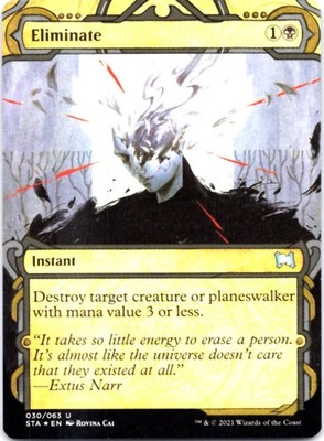 Eliminate (Foil Etched) Strixhaven: Mystical Archives, 30 NM