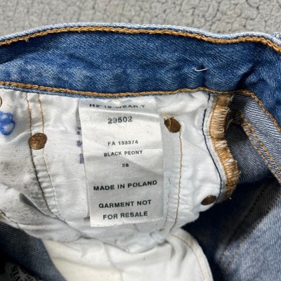 【M】 Levis Premium 501 Skinny Jeans Mens 28 Blue Medium Wash Big E