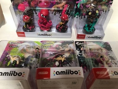 amiibo Splatoon 2 Set 7 Figuren Inkling Boy Girl Callie Marie ungeöffnet Switch