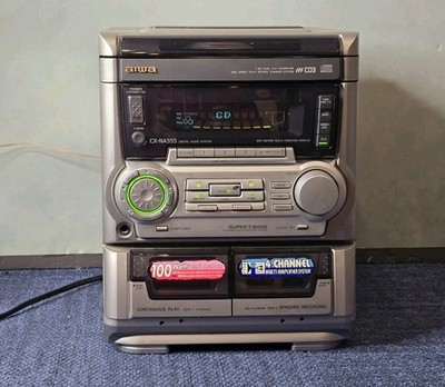 AIWA CX-NA555 3 CD Changer Dual Cassette AM FM Stereo | READ | eBay