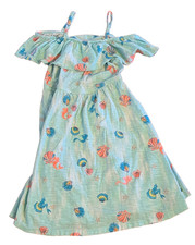 Disney's Little Mermaid Ariel Shells Aqua Dress Youth Girl's 6, Jumping Beans
