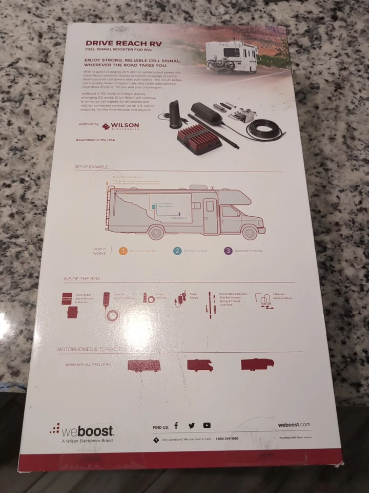 weBoost 4G LTE 5G Cell Signal Booster Kit for RVs 470354 - Image 3 of 4