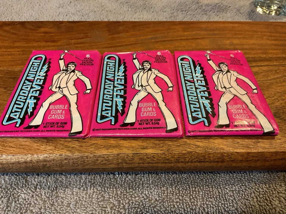 Paquetes de cera Donruss Saturday Night Fever 1977 - Lote de 3 Foto 3 de 4