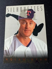 1993 Studio - Silhouettes - 90s Insert Nolan Ryan Texas Rangers